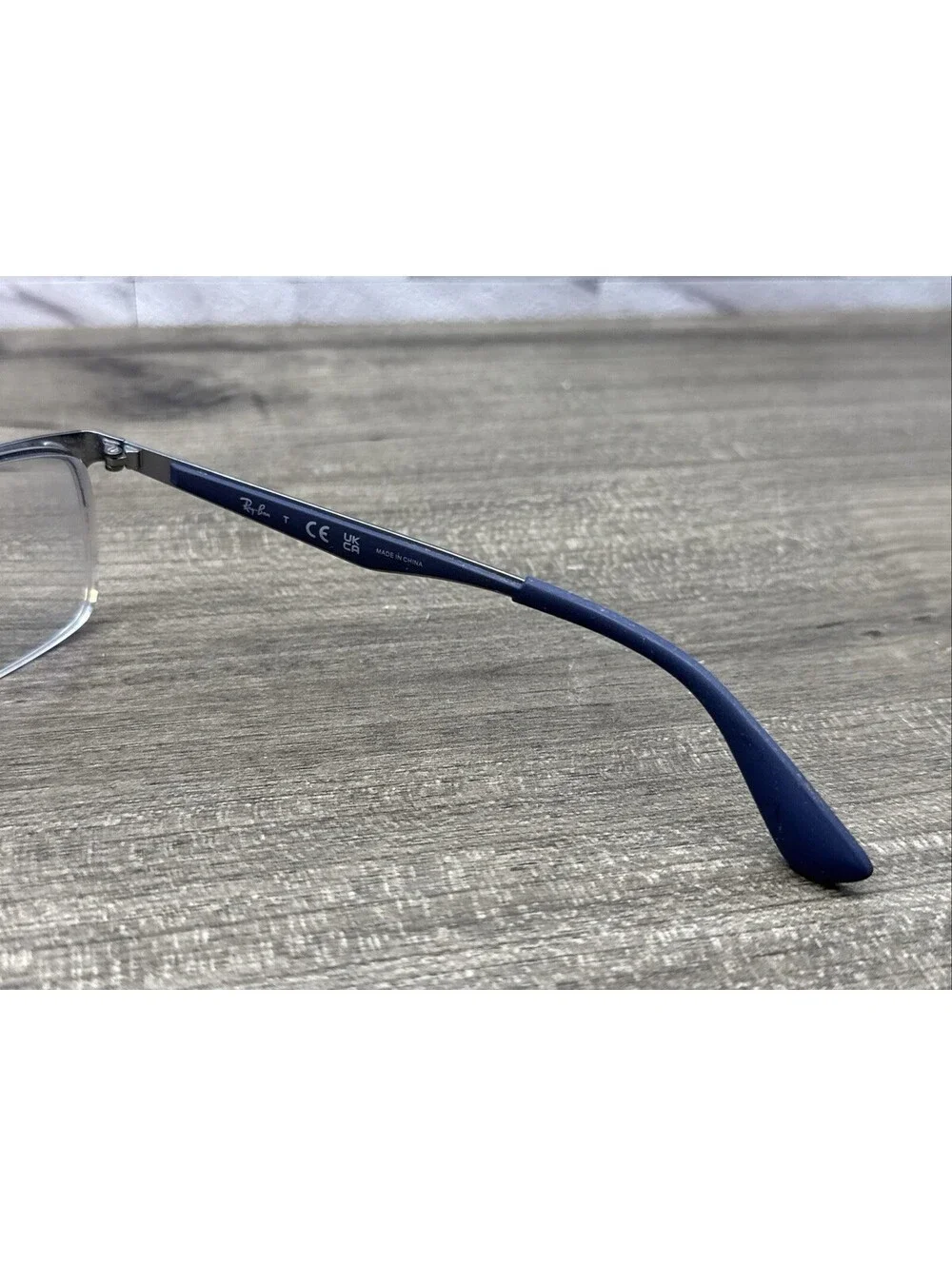 Ray-Ban RB 6335 2947 Eyeglasses Blue Half Rim Metal Frames 54[]17-145